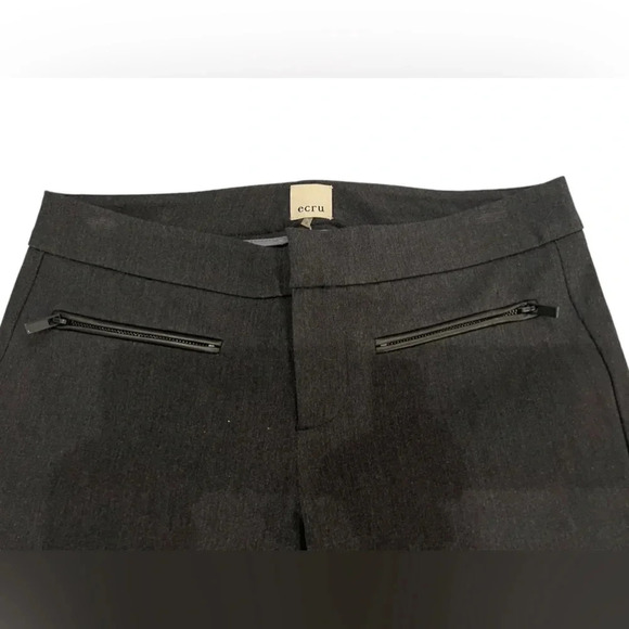 NWT Ecru Charcoal Heather Pants with Side Zips - Picture 4 of 7